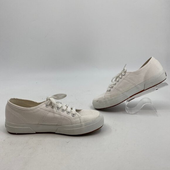 Superga White Lace-Up Athletic Sneakers | Size 8.5 for Every Occasion - Picture 6 of 7